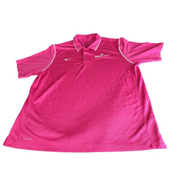 Nike Other - Nike Dri-Fit Polo Men Sz XL Pink BSN Sports Preppy Tennis Athleisure Sportswear‎